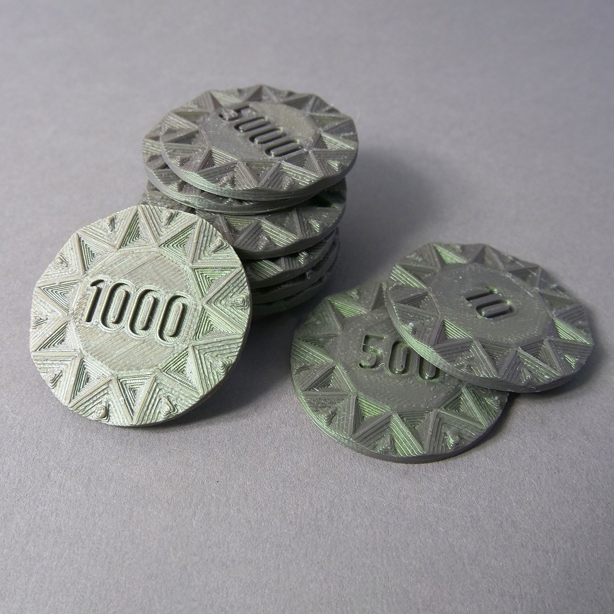 STL file Poker Chips _ Art Deco Poker・3D printing design to download・Cults